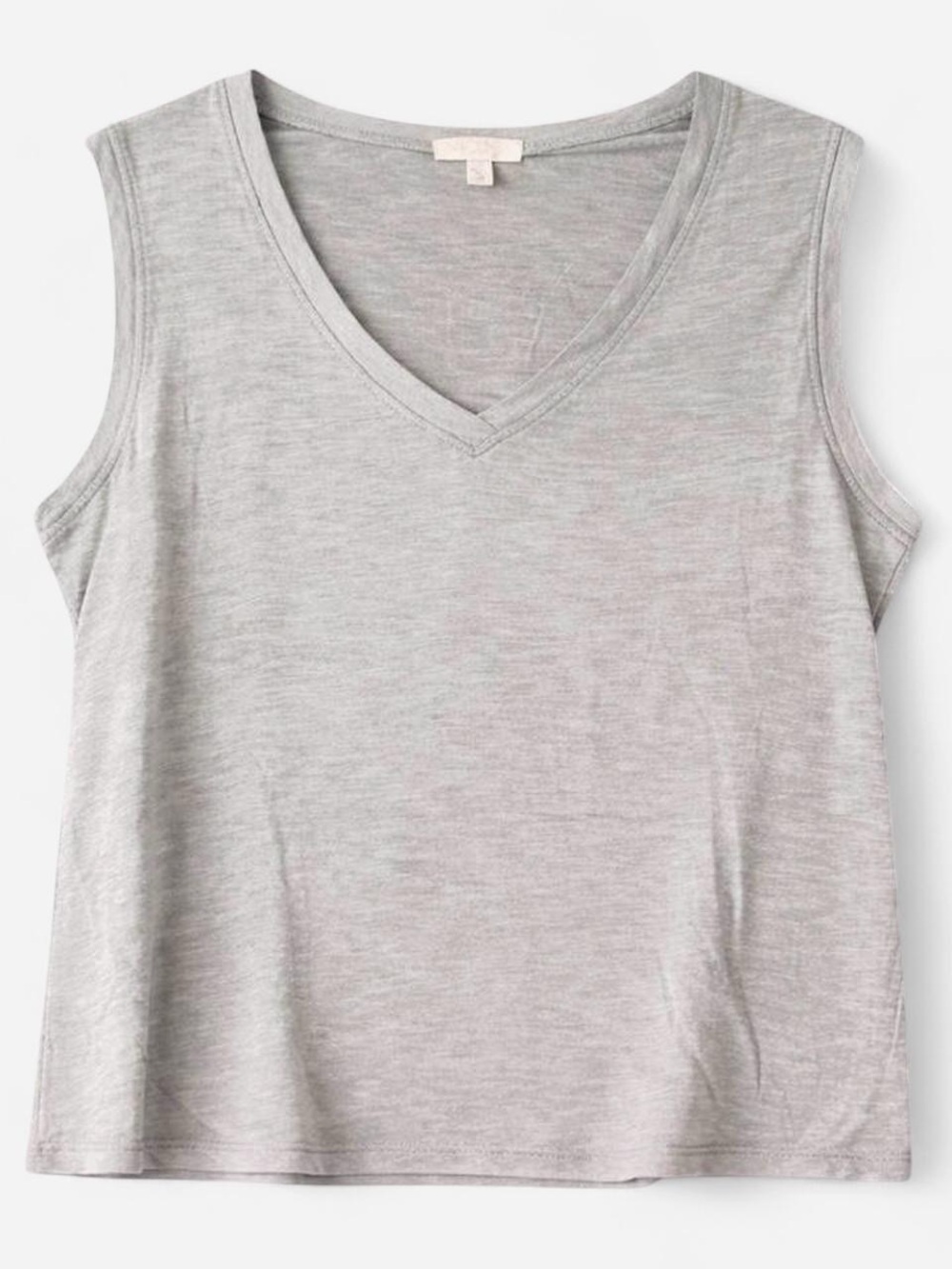 Abound V-Neck Sleeveless Tank Top Women’s Large Gray Violet Cotton Modal